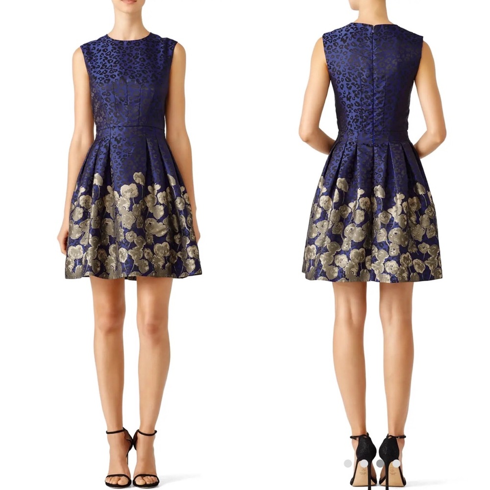 Mark & James by Badgley Mischka Cheetah Crawl Cocktaill Dress